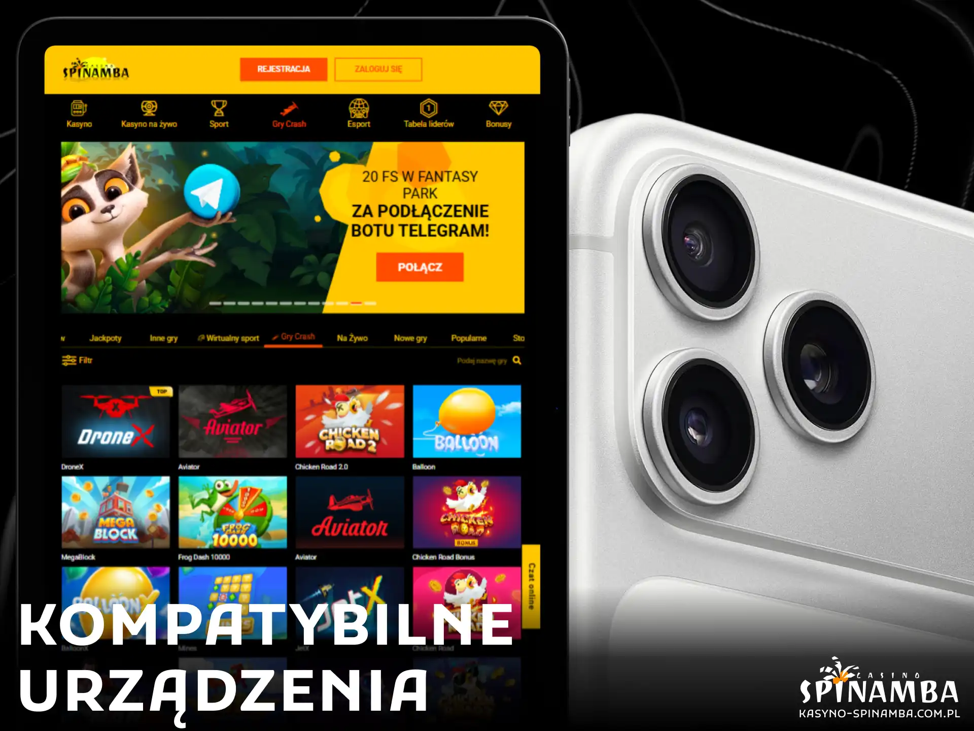 Spis modeli smartfonów iPhone wspierających najnowszą wersję aplikacji mobilnej Spinamba.