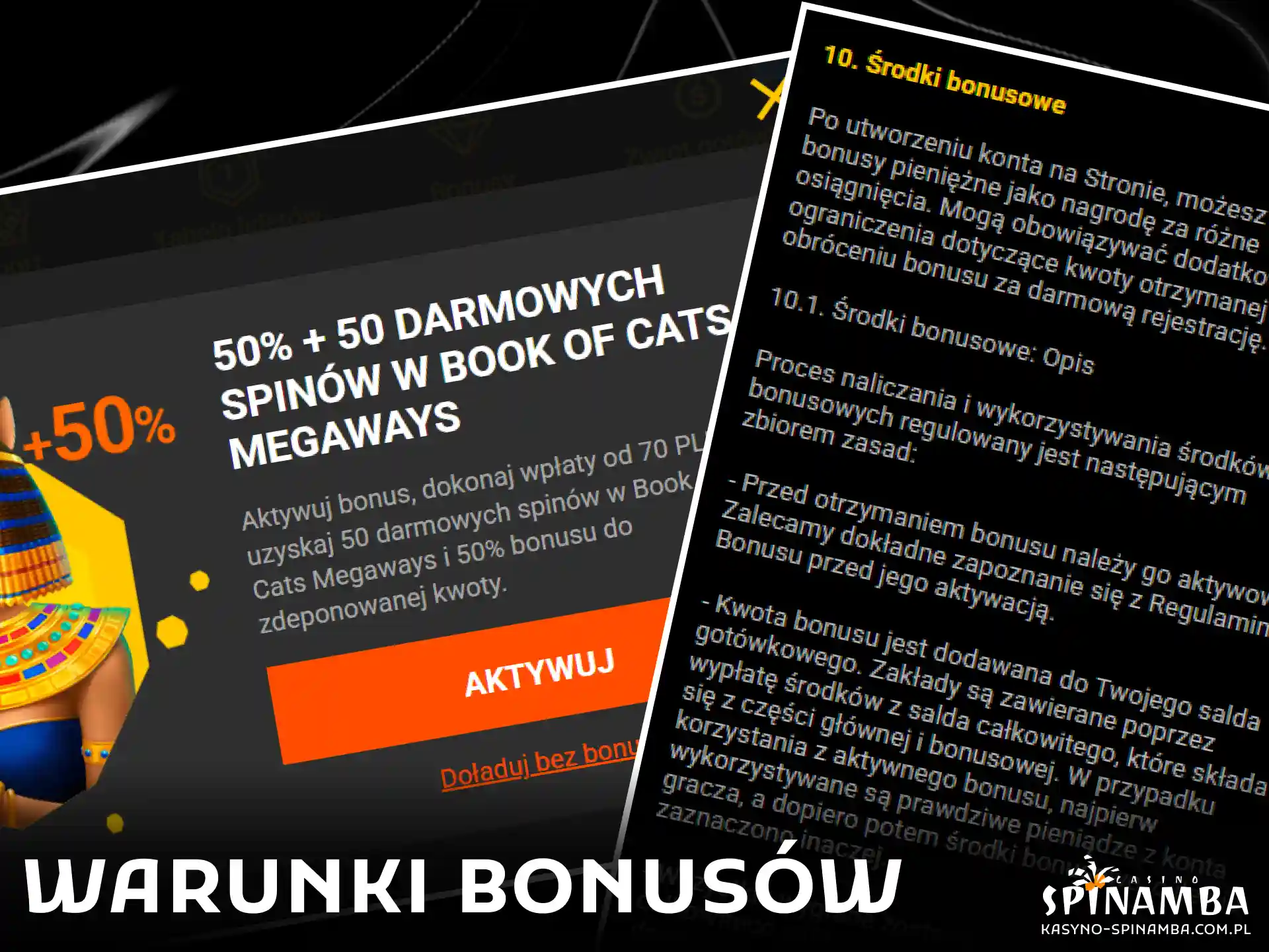 Szczegółowe informacje o zasadach przyznawania bonusów, limitach czasowych oraz wymaganiach dotyczących obrotu w Spinamba.