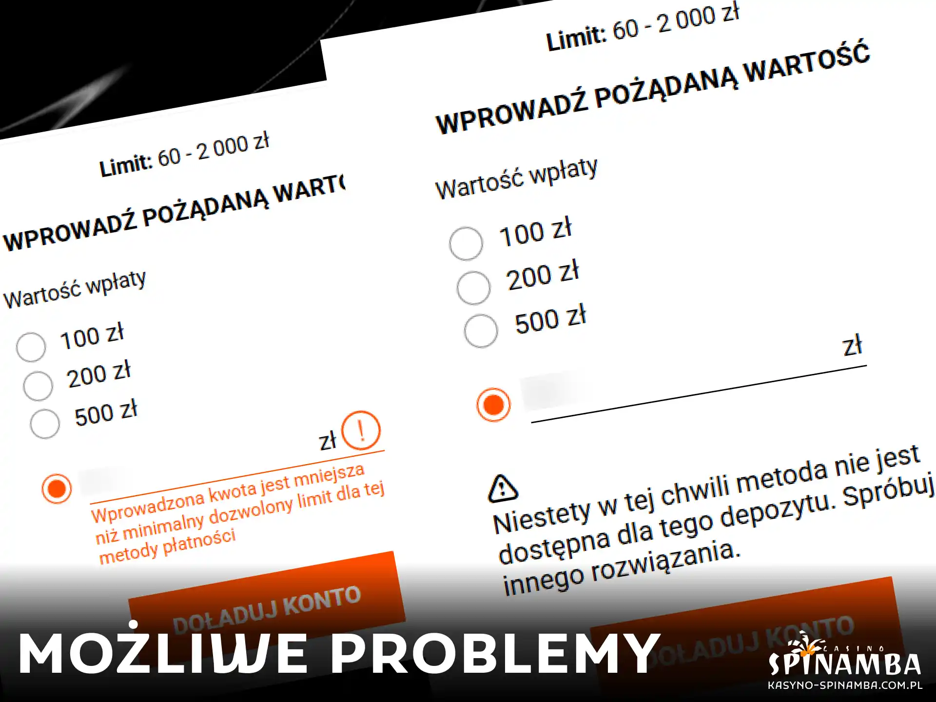 Poznaj przyczyny i skuteczne rozwiązania najczęstszych problemów występujących podczas deponowania środków w Spinamba.