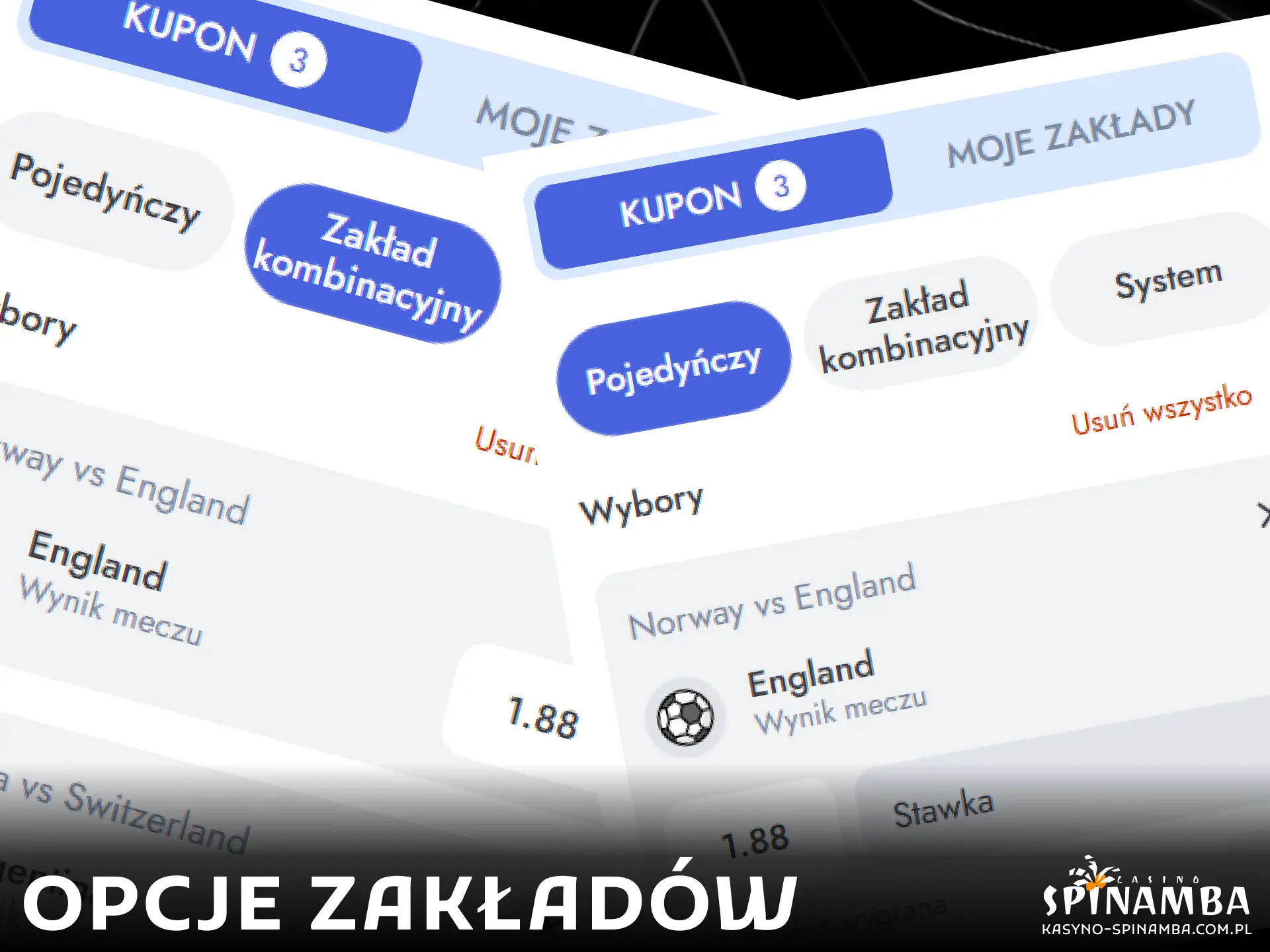 Odkryj najpopularniejsze opcje i rynki zakładów bukmacherskich na platformie Spinamba.